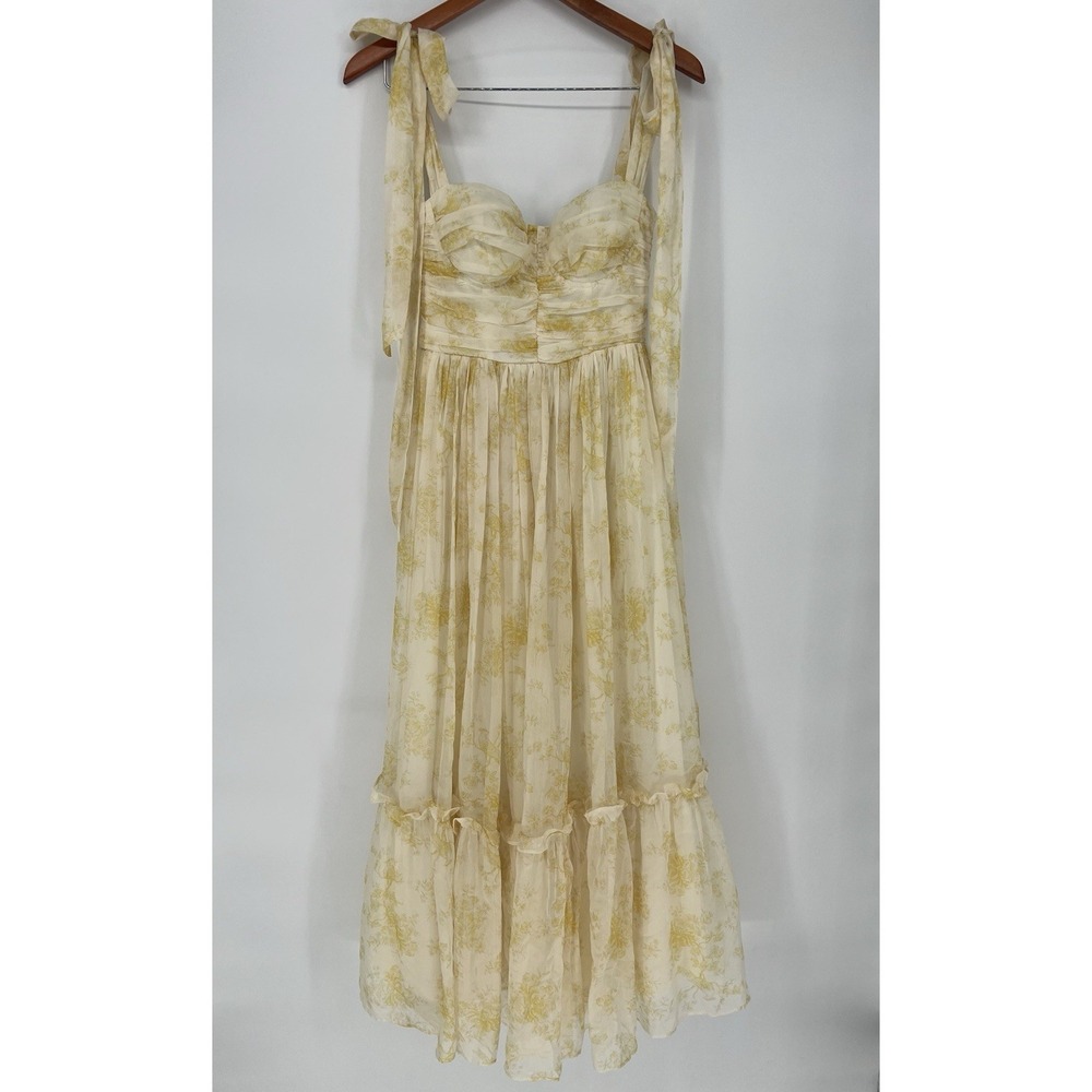 MABLE WAITING FOR MY CHANCE MAXI DRESS YELLOW SIZE S